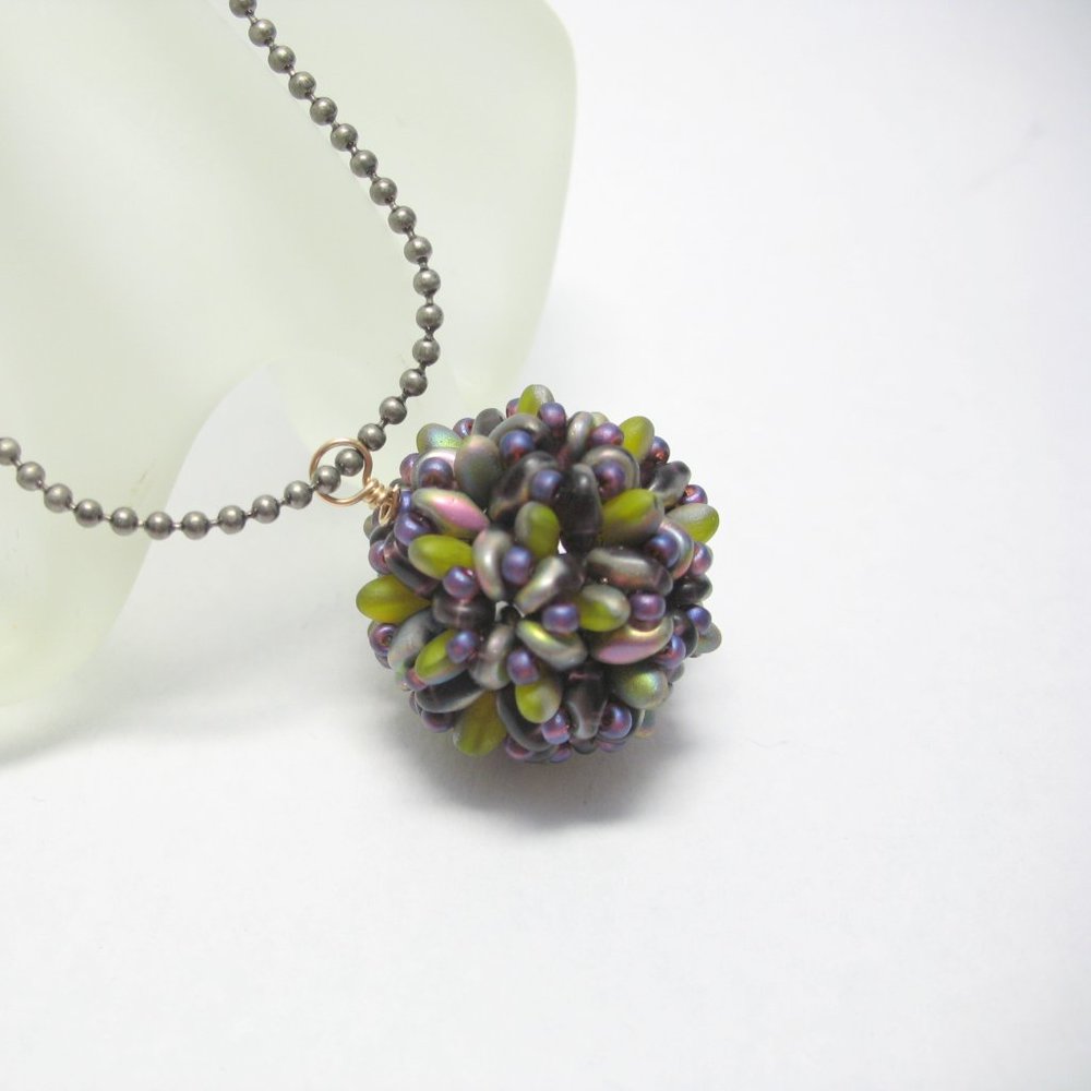 Handwoven Beaded bead necklace